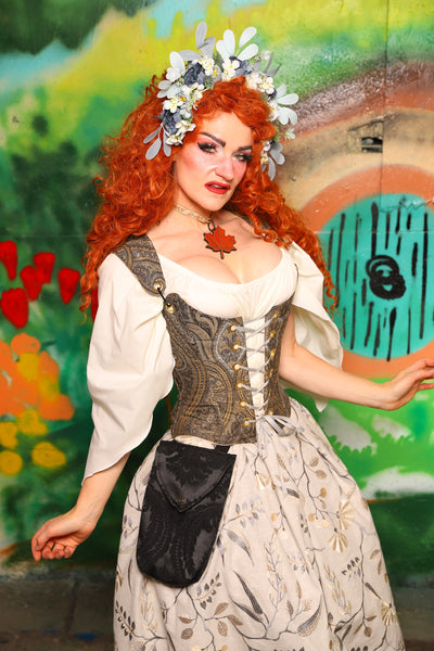 Hobbit Set #09 Maiden Bodice + Hobbit Tulip Skirt + Pouch *blouse sold separately* - The "There & Back Again" Collection