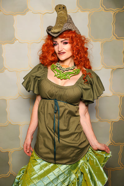 02. Breeze Blouse in Brinewood - The Brine for Bunny Collection