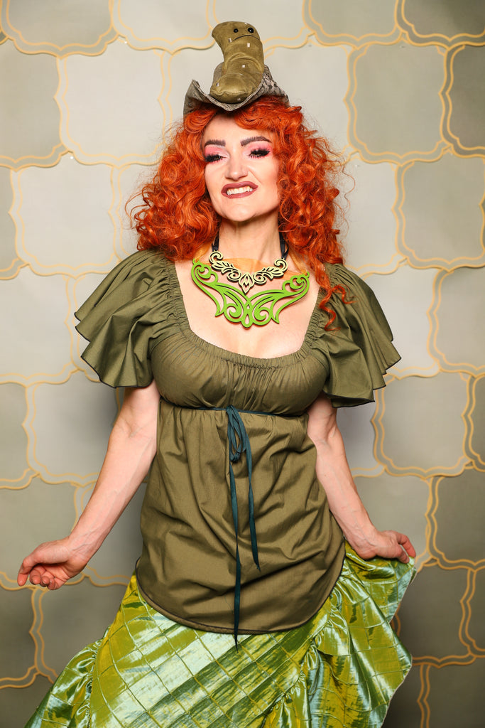 02. Breeze Blouse in Brinewood - The Brine for Bunny Collection