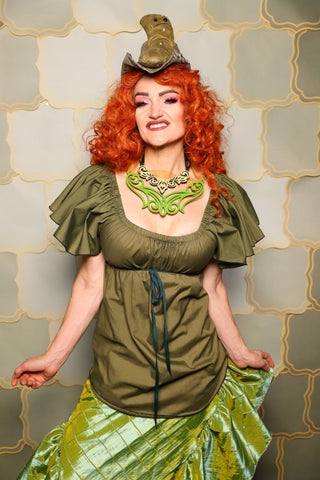 02. Breeze Blouse in Brinewood - The Brine for Bunny Collection