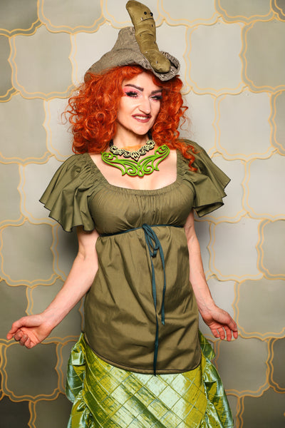 02. Breeze Blouse in Brinewood - The Brine for Bunny Collection