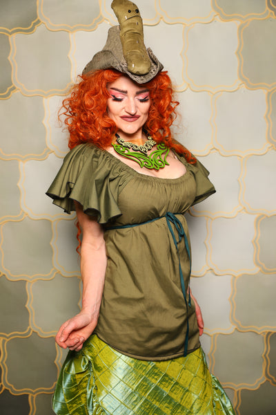 02. Breeze Blouse in Brinewood - The Brine for Bunny Collection