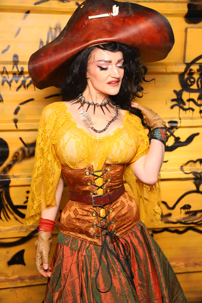 Wench Corset in Dark Rum Truffle - THE SWASHBUCKLERS: PART 1