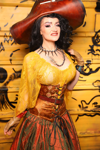 Wench Corset in Dark Rum Truffle - THE SWASHBUCKLERS: PART 1