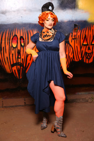 Crescent Dress in Navy Blue #3 -  "Cauldron Cakes Collection"