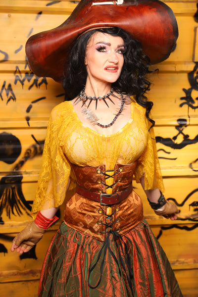 Wench Corset in Dark Rum Truffle - THE SWASHBUCKLERS: PART 1