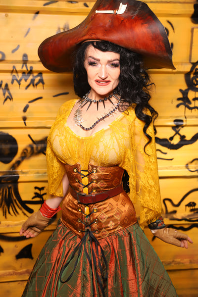 Wench Corset in Dark Rum Truffle - THE SWASHBUCKLERS: PART 1