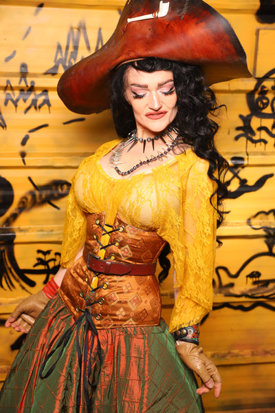 Wench Corset in Dark Rum Truffle - THE SWASHBUCKLERS: PART 1