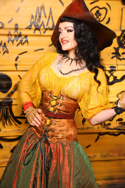 Wench Corset in Dark Rum Truffle - THE SWASHBUCKLERS: PART 1