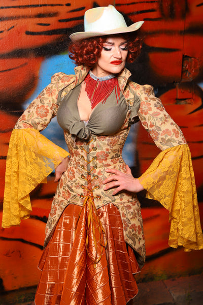 Detachable Deluxe Flounce Sleeves in Springdale - The Tumbleweed Collection