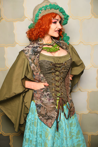 26. Holster Vest in Victorian Parlor Rose - The Brine for Bunny Collection