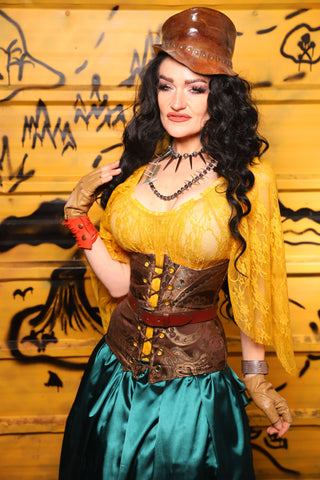 22. Wench Corset in Heirloom Paisley - THE SWASHBUCKLERS: PART 2