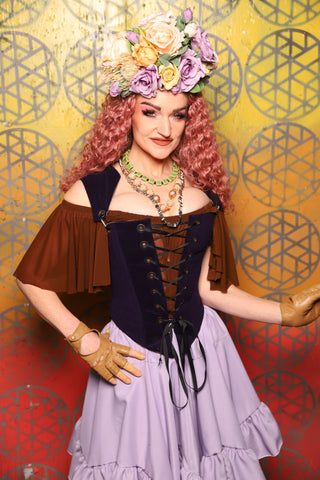 14. Elizabeth Corset in Blackberry Jam -  Bonfires, Blessings, and Blooms Collection