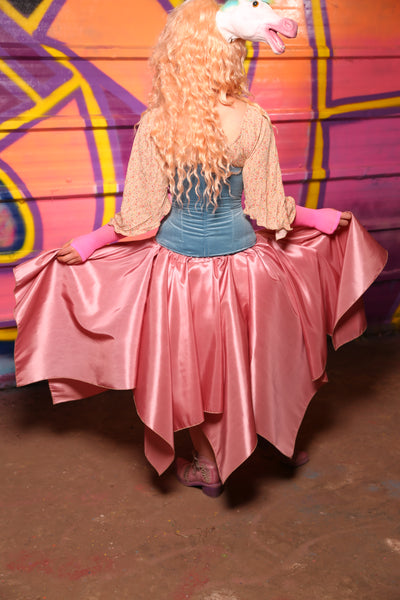 Fairy Skirt in Cotton Candy Pink Taffeta #14 -  "Paradise Estate Collection"