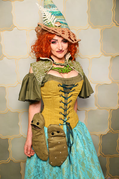 27. Lace-Up Vest in Garden Gate Paisley - The Brine for Bunny Collection