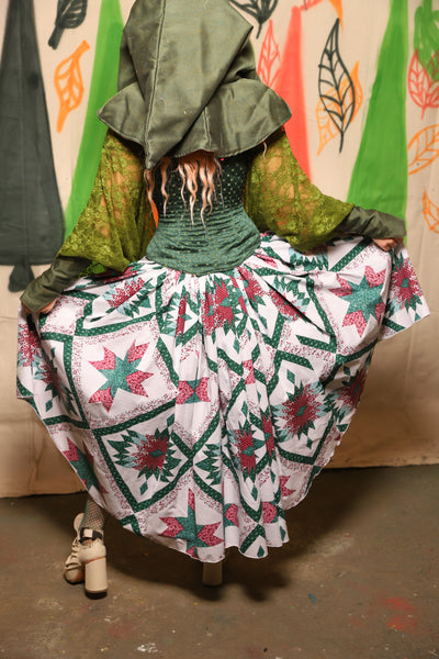 Hobbit Tulip Skirt in Quilt #04 - Nimble Thimble Collection