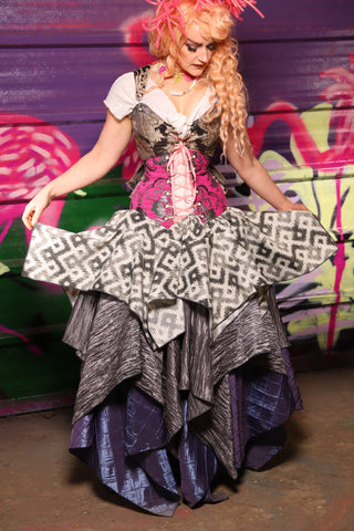 Mini Fairy in A-Maze-Ing Cotton - The Dragon Fruit Diva Collection