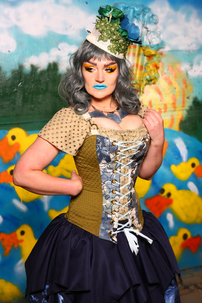 Aurora X Corset in Deckside - Quack & Splash Collection