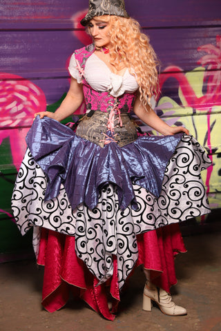 Mini Fairy in Blurple Pintuck - The Dragon Fruit Diva Collection