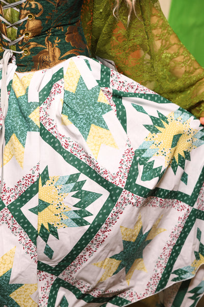 Hobbit Tulip Skirt in Quilt #02 - Nimble Thimble Collection