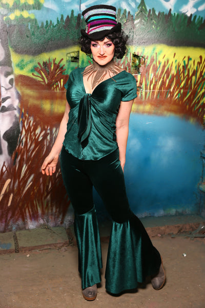 Bell Bottoms in Emerald Velvet #05 - The Bells & Whistles Collection