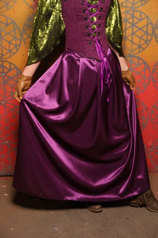 40. Tulip Skirt in Majesty Stretch Satin -  Bonfires, Blessings, and Blooms Collection
