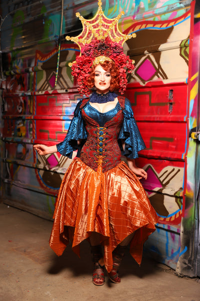 11. Fairy Skirt in Shiny New Pumpkin Pintuck - The Magic Carpet Ride Collection