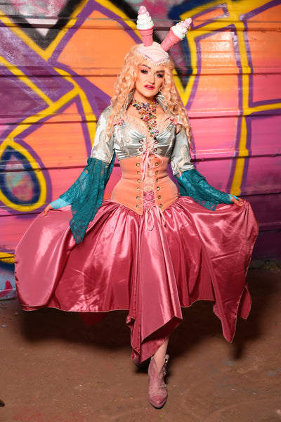 Fairy Skirt in Rosey Pink Taffeta #15 - "Paradise Estate Collection"