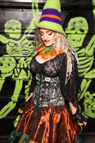 *2 Variants! FULL & Petite Wench* in Mossy Gold Weave w/front panels in Enchanted Oracle Panels - Spooky Saturday Part 8