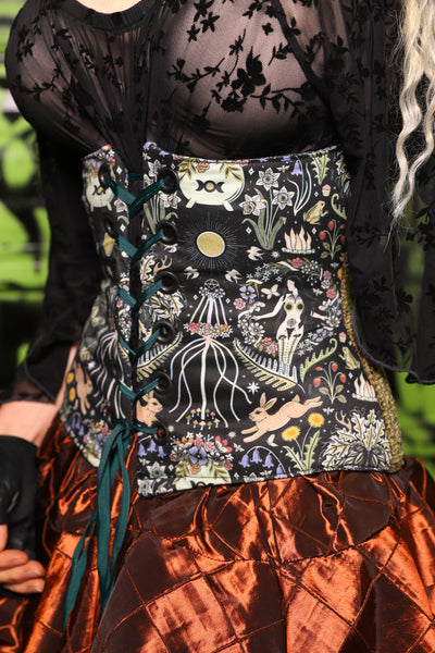 *2 Variants! FULL & Petite Wench* in Mossy Gold Weave w/front panels in Enchanted Oracle Panels - Spooky Saturday Part 8
