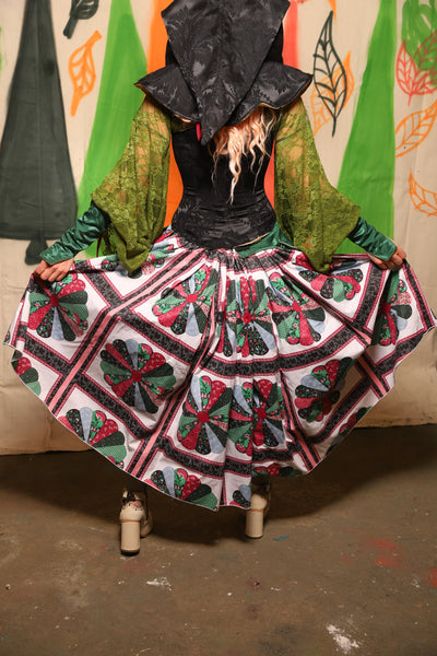Hobbit Tulip Skirt in Quilt #03 - Nimble Thimble Collection