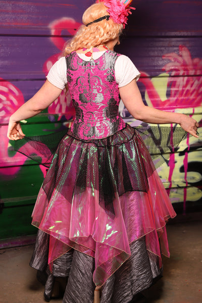 Mini Fairy in Black Stretch Fishnet - The Dragon Fruit Diva Collection