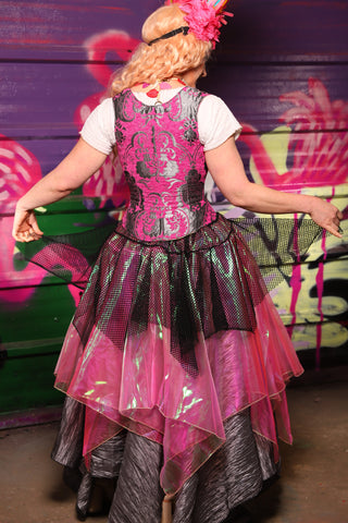 Mini Fairy in Black Stretch Fishnet - The Dragon Fruit Diva Collection
