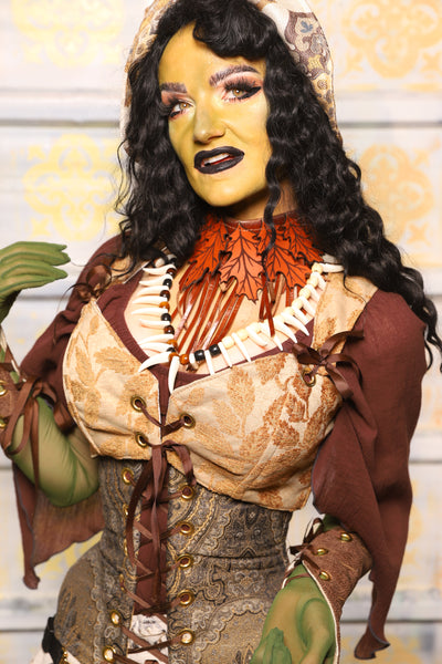 Cropped Courtier in Gold Leaves - "The Onions & Ogres Collection"