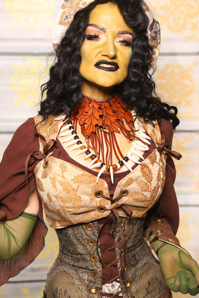 Cropped Courtier in Gold Leaves - "The Onions & Ogres Collection"