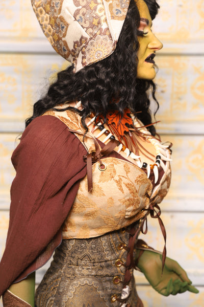 Cropped Courtier in Gold Leaves - "The Onions & Ogres Collection"