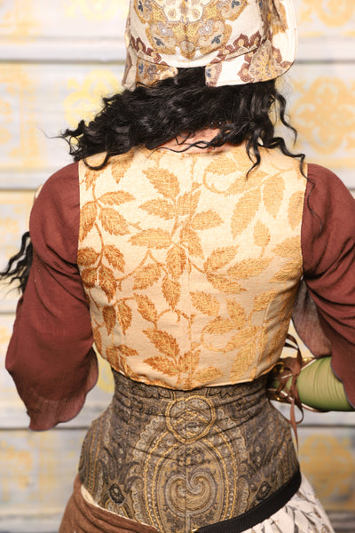 Cropped Courtier in Gold Leaves - "The Onions & Ogres Collection"