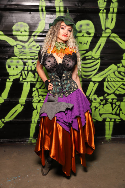 Fairy Skirt in Bonfire Satin - Spooky Saturday Part 8