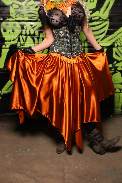 Fairy Skirt in Bonfire Satin - Spooky Saturday Part 8