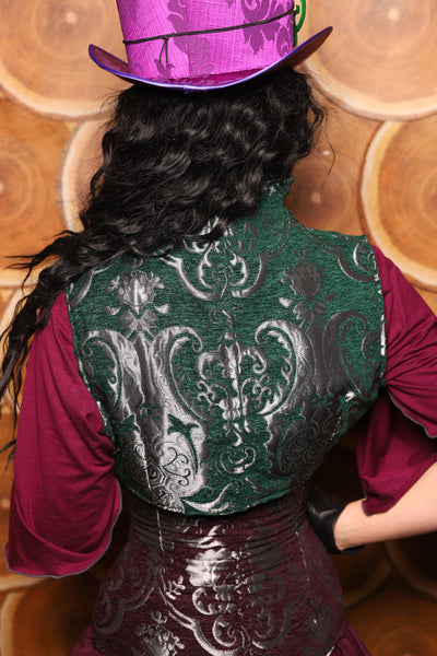 25. Sgt Pepper Vest in Emerald and Silver Medallion - The Darling Starling Collection
