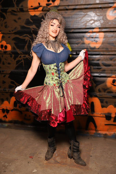 Mini Fairy Skirt in Embrace Pintuck w/patchwork ruffle - Spooky Saturday Part 9
