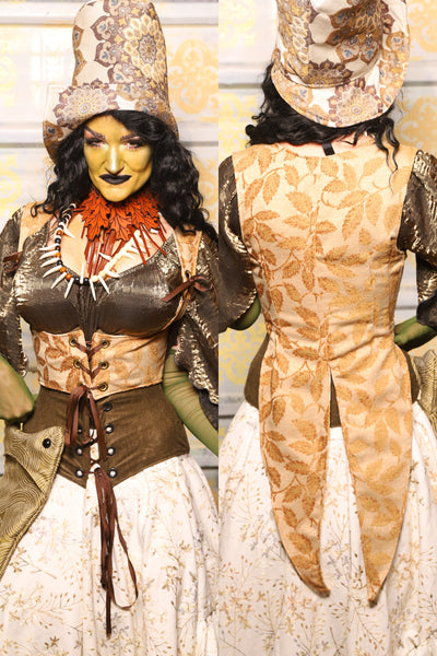 Tailed Cropped Vixen in Gold Leaves - "The Onions & Ogres Collection"