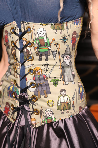 *2 Variants! FULL & Petite Wench* Underbust Corset in Rings & Wanderers - Spooky Saturday Part 9
