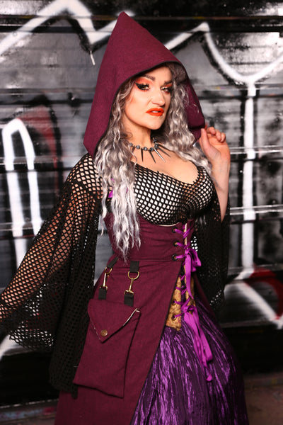 Hooded Birch Vixen in Plum Pudding - "13 Days Of Halloween 2024"- Day 1