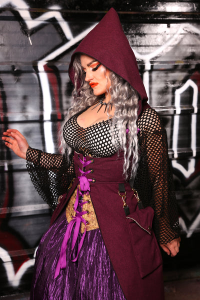 Hooded Birch Vixen in Plum Pudding - "13 Days Of Halloween 2024"- Day 1