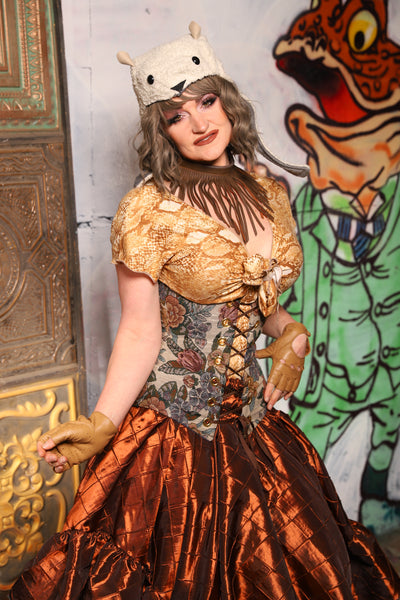 Wench Corset in Ambrosial Floral - The Forest Fables Collection