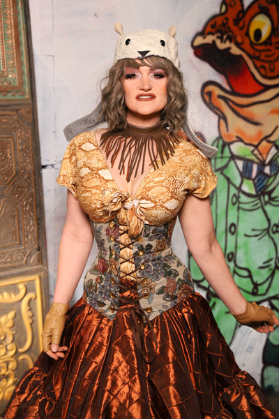 Wench Corset in Ambrosial Floral - The Forest Fables Collection