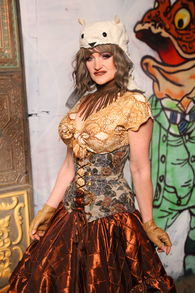 Wench Corset in Ambrosial Floral - The Forest Fables Collection