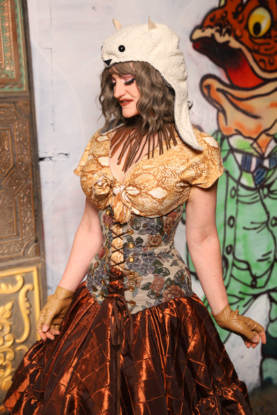 Wench Corset in Ambrosial Floral - The Forest Fables Collection