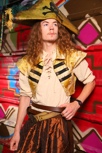 Marauder Vest in Bell Gold Damask - Day 12 of "Celebrating 22 Years  of Damsel"